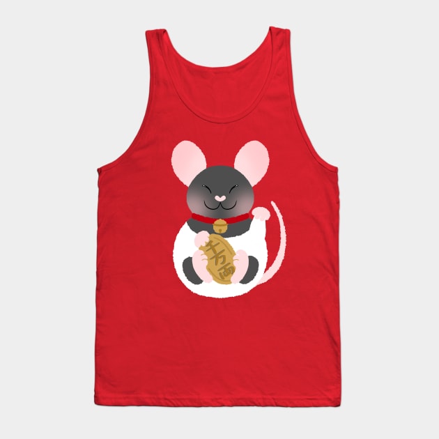 Lucky Rat Hooded Tank Top by Ratfrens